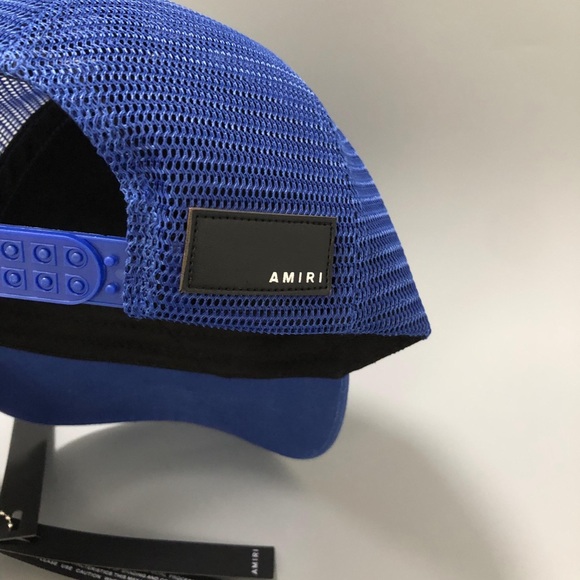 Amiri Blue Trucker Hat with White Star Baseball Cap Women and Men Driver Hats main image 7